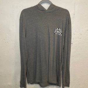 Men’s Vans long sleeve hooded T-shirt size L / Gray